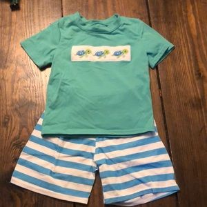 Dash Of Glitter Toddler Boys Size Small (2T) Turtle Set